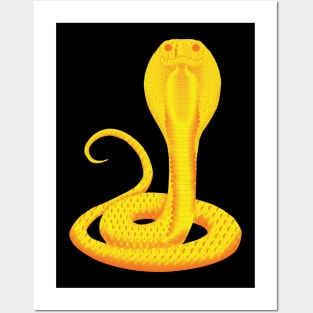 Golden Cobra Posters and Art